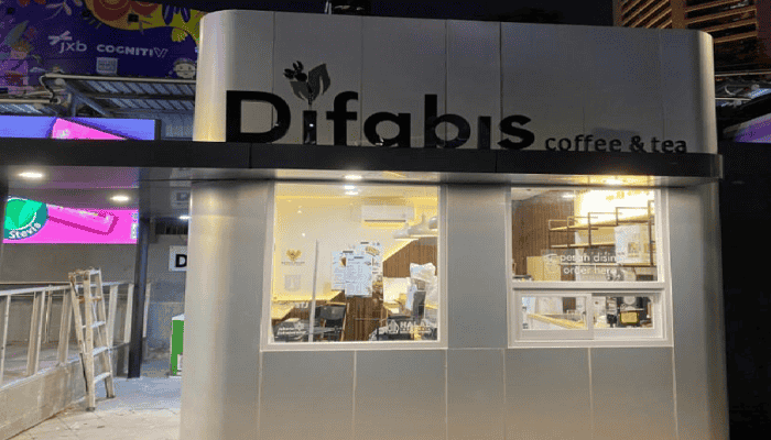 1. cafe difabis dukuh atas, jakarta pusat